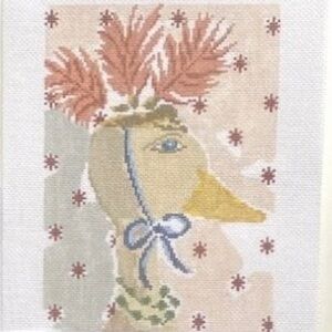 Plum Stitchery Menagerie Collection - Duck Needlepoint Canvas - 18M Hand painted